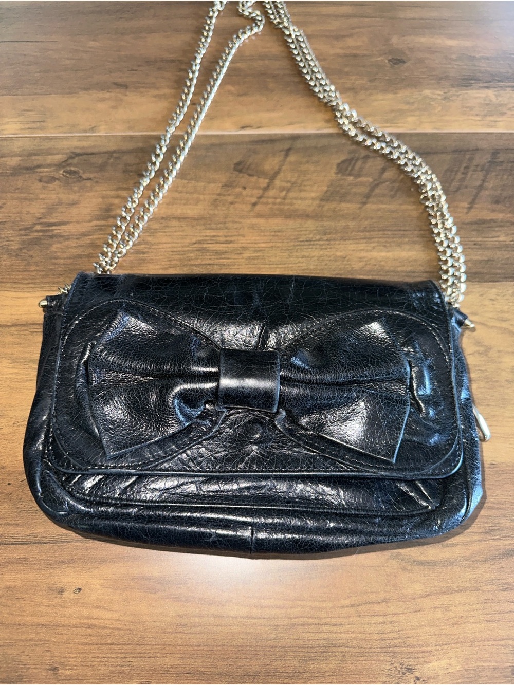 Red Valentino Chain Strap Bow Shoulder Bag